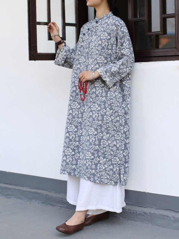 Summer Dresses Loose Cotton Linen Qipao Dress7.jpg
