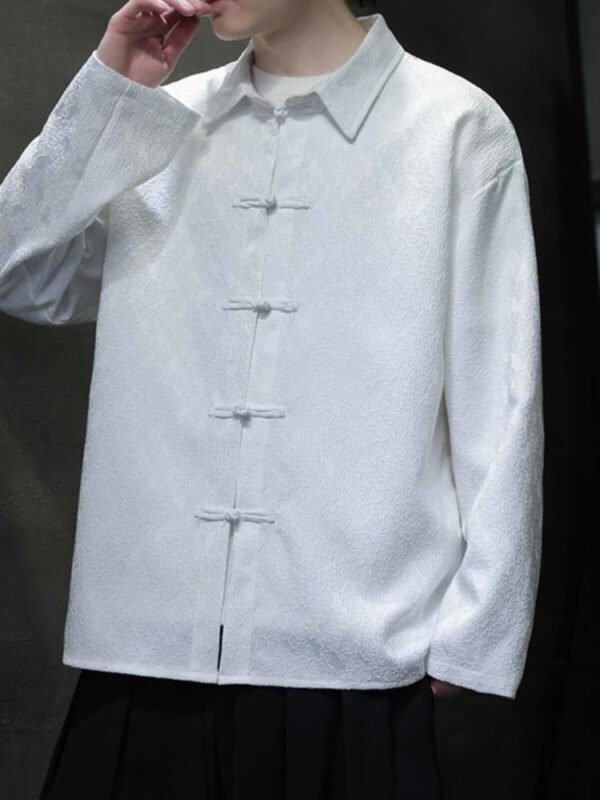 Tangzhuang Shirt Men Long Sleeved Jacquard Jacket2.jpg