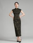 Vintage Chinese Typical Dress Jacquard Qipao4.jpg