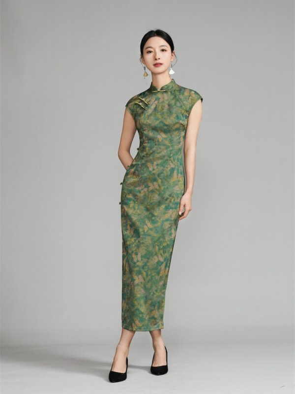 Vintage Chinese Typical Dress Jacquard Qipao4.jpg