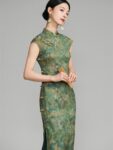Vintage Chinese Typical Dress Jacquard Qipao4.jpg