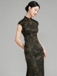 Vintage Chinese Typical Dress Jacquard Qipao4.jpg
