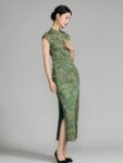 Vintage Chinese Typical Dress Jacquard Qipao4.jpg