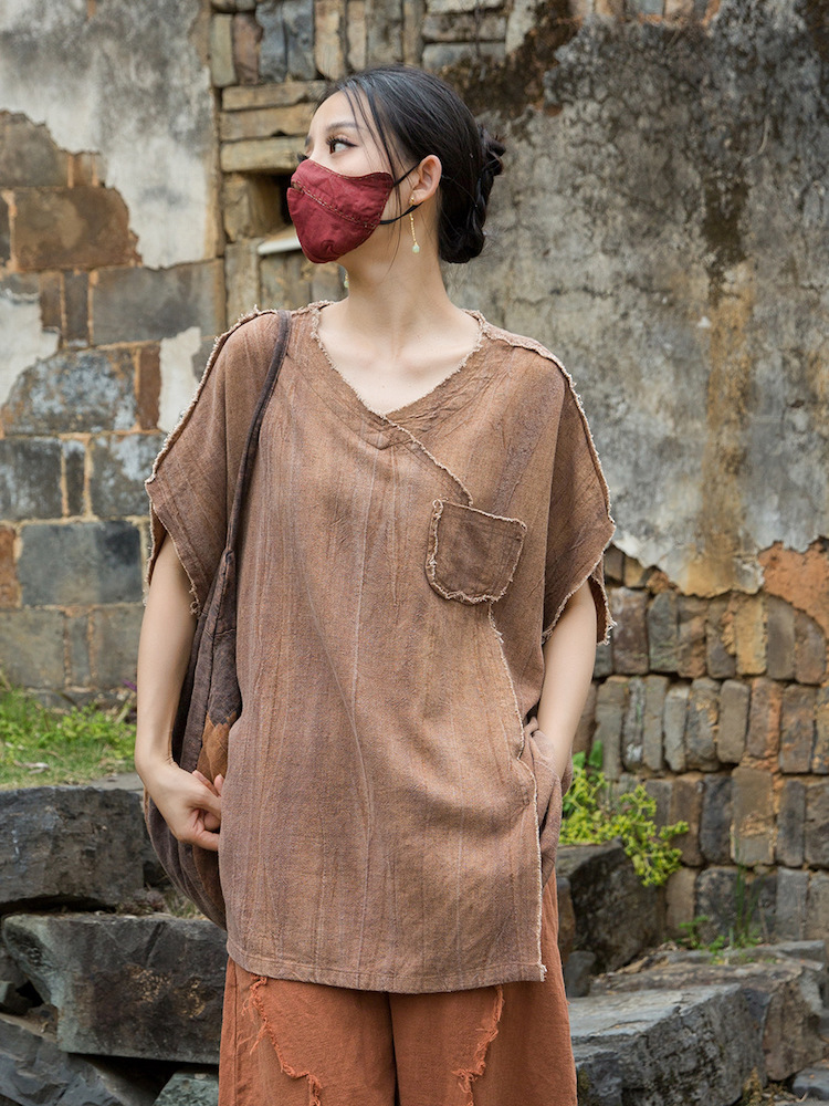 Vintage Dyed Loose Fit Zen Style Top for Women1.jpg Vintage Dyed Loose Fit Zen Style Top for Women1.jpg
