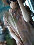 Vintage Frog Button Dress Linen Floral Qipao 5.jpg
