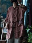 Vintage Linen Chinese Style Long Shirt1.jpg