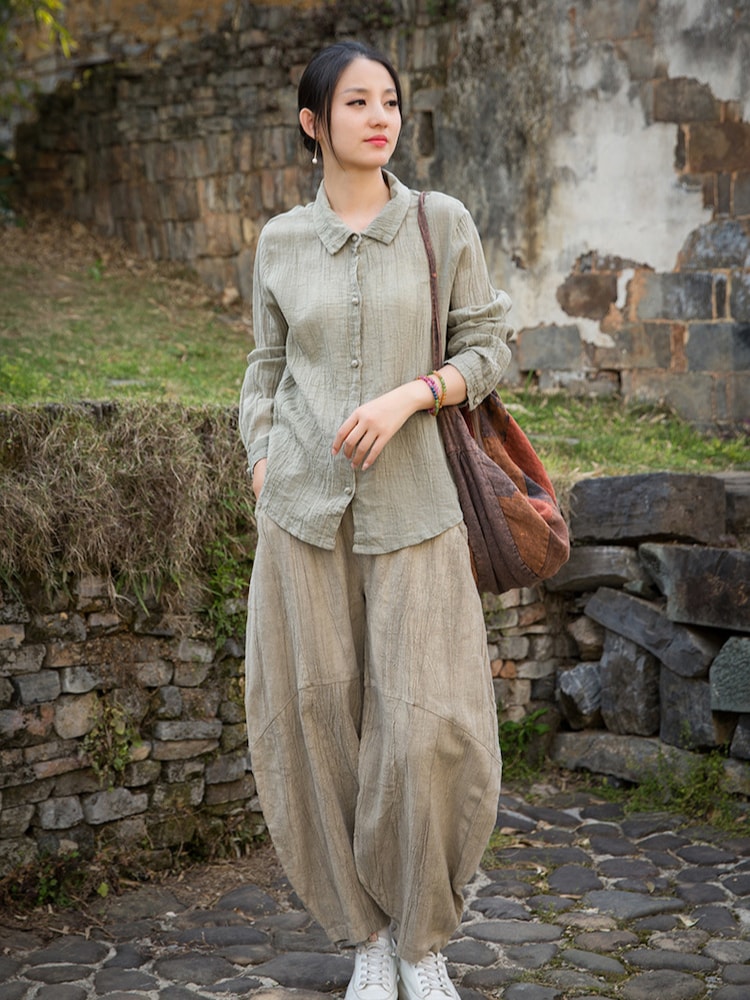 Vintage Linen Top Retro Long Sleeve Shirt2.jpg Vintage Linen Top Retro Long Sleeve Shirt2.jpg