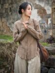 Vintage Linen Top Retro Long Sleeve Shirt6.jpg