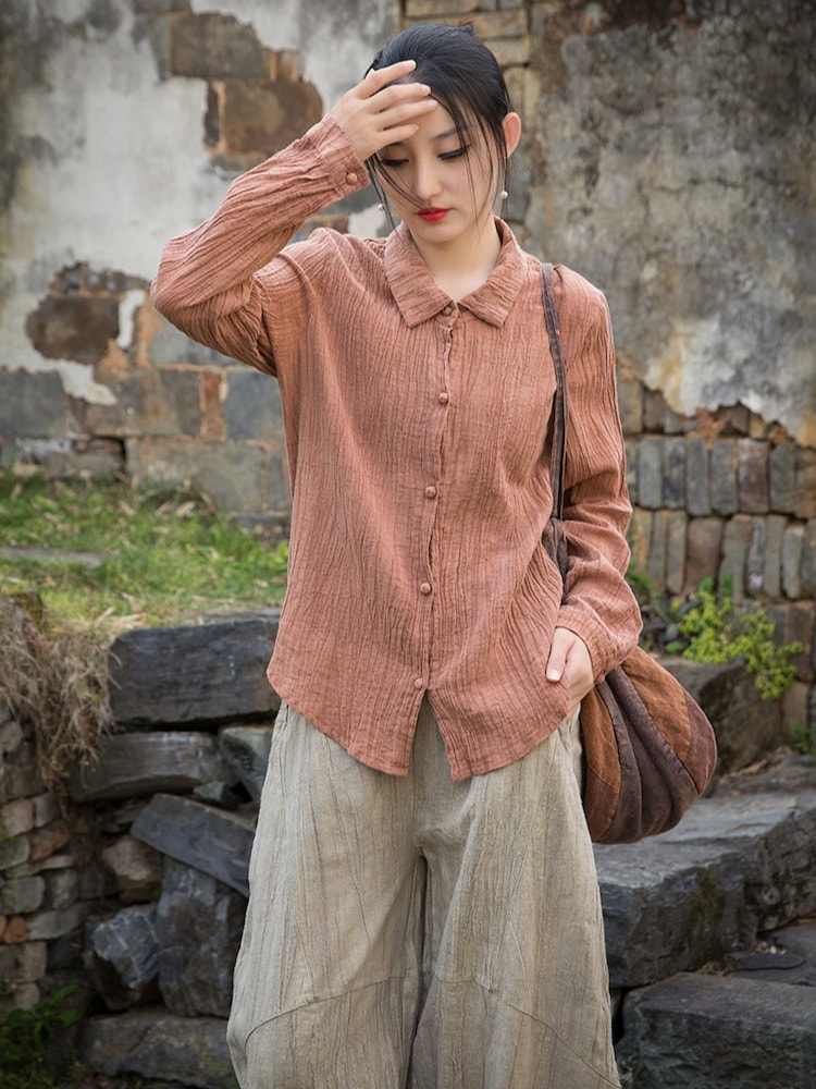 Vintage Linen Top Retro Long Sleeve Shirt8.jpg Vintage Linen Top Retro Long Sleeve Shirt8.jpg