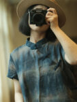 Vintage Ramie Indigo Qipao Dress Women 1.jpg