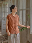 Vintage Short SleeveChinese Style Linen Shirt2.jpg