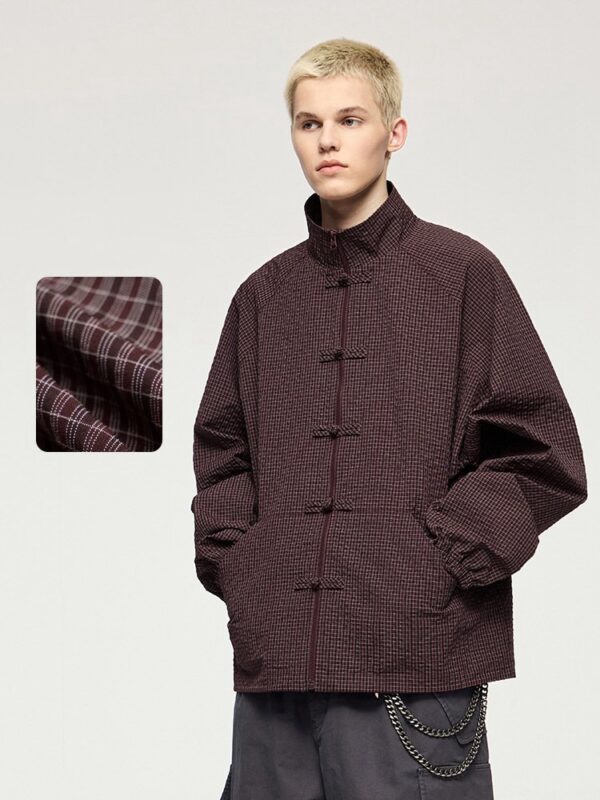 Winter Jacket Men Retro Plaid Coach Jacket 6.jpg