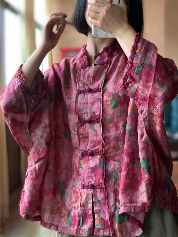 Womens Boho Cotton Blouse Vintage Ramie Floral Shirt2.jpg