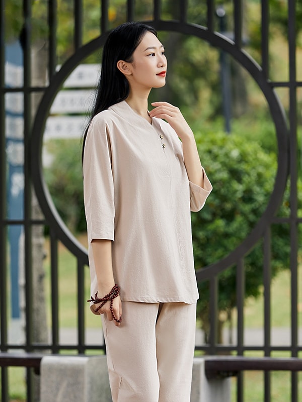 Womens Meditation Clothing Cotton Linen Zen Yoga Set5.jpg