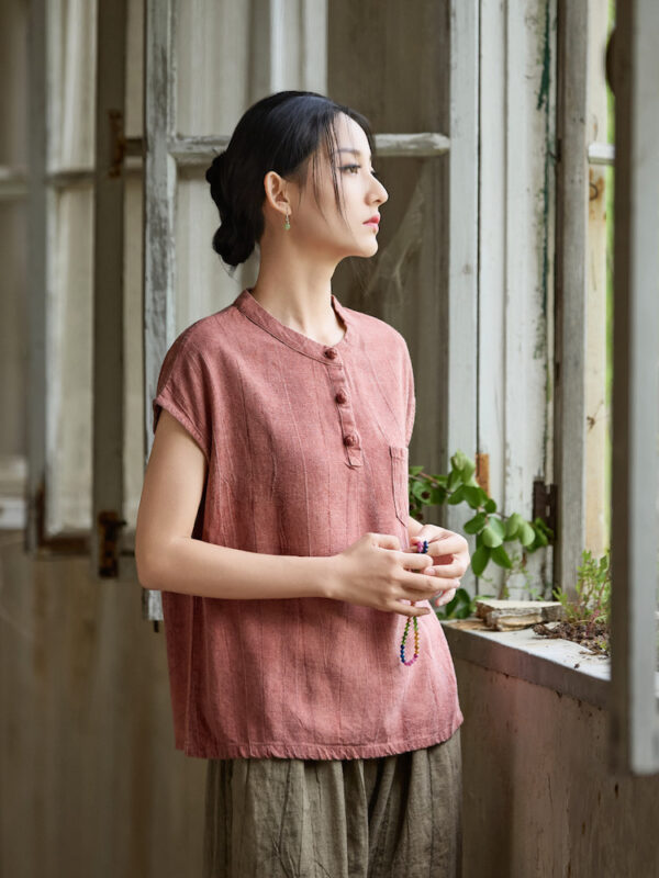 Zen Style Linen Top Summer Tee1.jpg