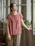 Zen Style Linen Top Summer Tee1.jpg
