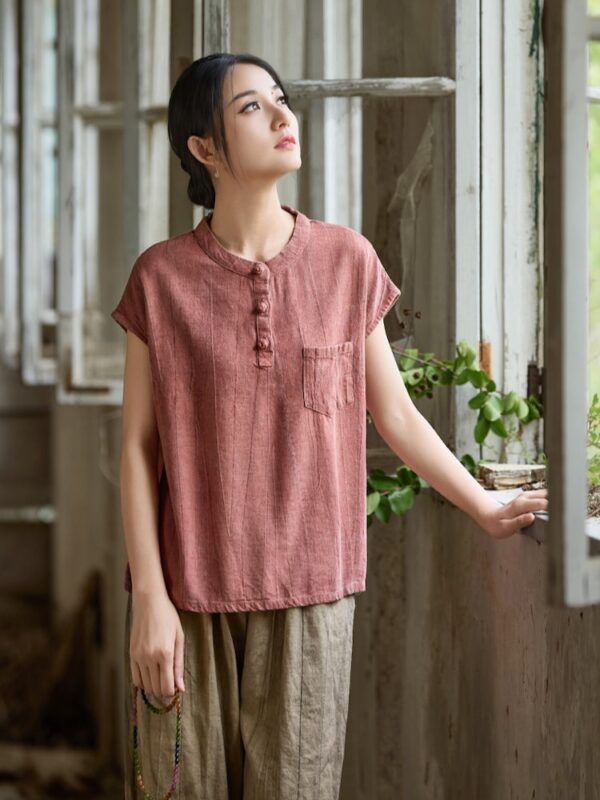 Zen Style Linen Top Summer Tee3.jpg
