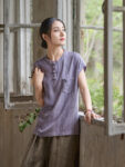 Zen Style Linen Top Summer Tee1.jpg