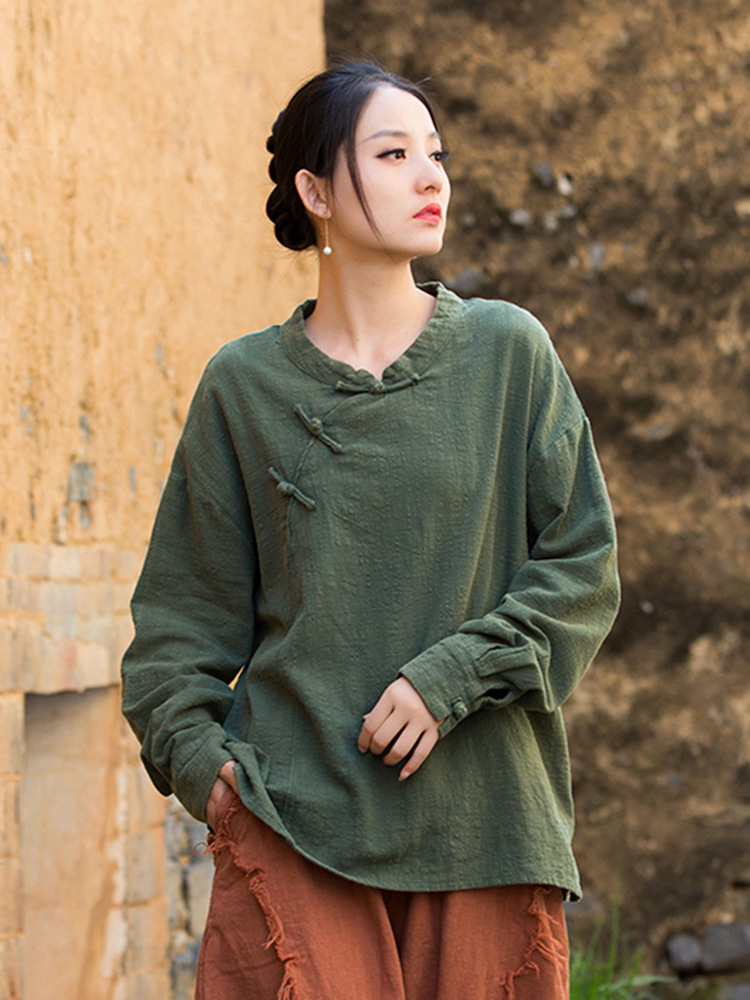 Zen Style Long Sleeve Blouse Cotton Shirt8.jpg Zen Style Long Sleeve Blouse Cotton Shirt8.jpg