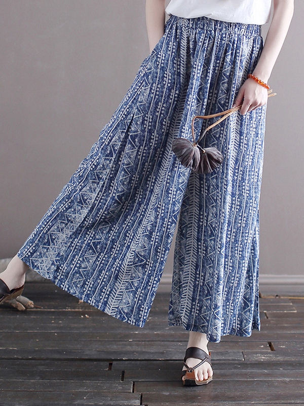boho printed wide leg pants walking.jpg
