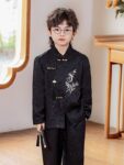 boys chinese bamboo outfit front view 02.jpg