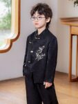 boys chinese bamboo outfit front view 02.jpg