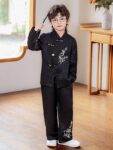 boys chinese bamboo outfit front view 02.jpg