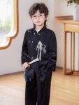 boys landscape embroidered chinese jacket standing 13.jpg