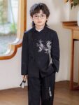 boys chinese embroidered suit front view 3.jpg