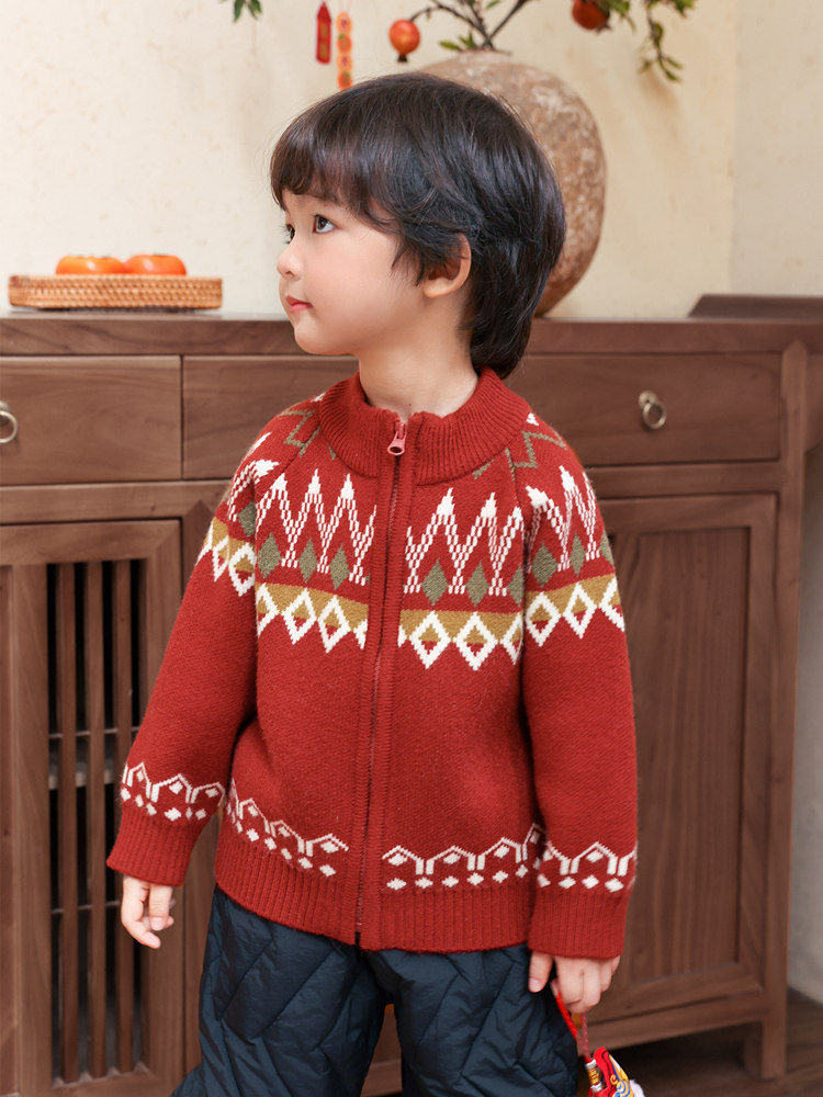 chinese new year kids clothing red sweater side view.jpg chinese new year kids clothing red sweater side view.jpg