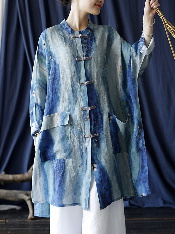 hmnskd122 ramie shirt blue full outfit.jpg