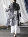 hmnskd131 kimono jacket black front button detail.jpg