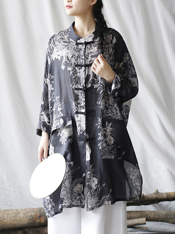 hmnskd131 kimono jacket black casual styling.jpg