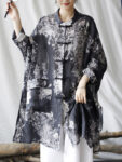 hmnskd131 kimono jacket black front button detail.jpg