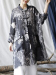hmnskd131 kimono jacket black front button detail.jpg
