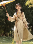 hqhf10028 modern hanfu beige tan front garden look.jpg