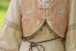 hqhf10028 modern hanfu beige tan front garden look.jpg