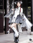 hqhf10062 modern hanfu black white front standing look.jpg