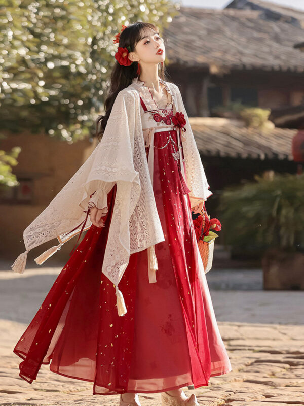 hqhf10063 modern hanfu red ivory front full look.jpg