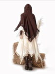 hqhf10065 modern hanfu brown ivory front cape look.jpg