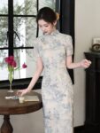 ic1019 qipao blue front standing full.jpg