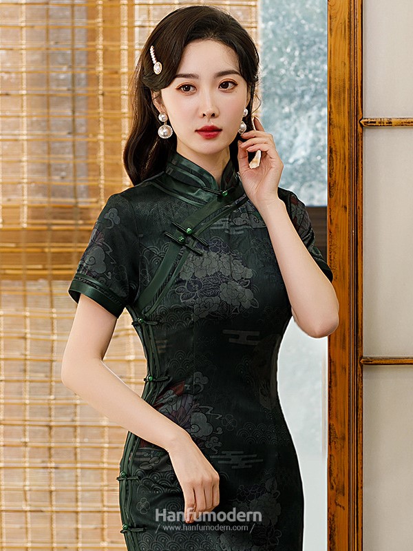 improved cheongsam short sleeve long dress new 2.jpg