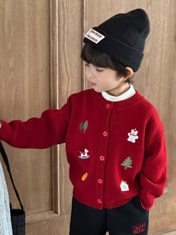 kids chinese new year knit sweater red front.jpg