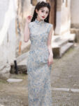 mc1002 qipao blue front full body.jpg