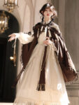 mh1012 modern hanfu brown ivory front cloak look.jpg
