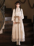 mh1012 modern hanfu brown ivory front cloak look.jpg