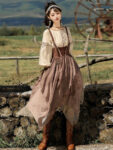 mh1013 modern hanfu sand brown front standing shawl.jpg