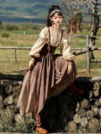 mh1013 modern hanfu sand brown front standing shawl.jpg