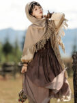 mh1013 modern hanfu sand brown front standing shawl.jpg