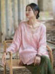 pink linen shirt women 1.jpg